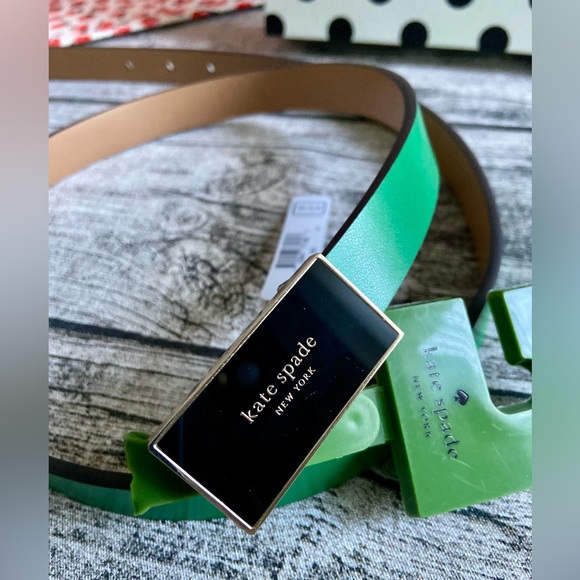 NWT! Kate spade belt with bow and spade logo. Genuine leather, Available M and L - Picture 4 of 12